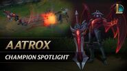Aatrox Champion Spotlight Gameplay - League of Legends