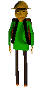 Sad Baldi, after bad fuel is thrown into the campfire or good fuel is missed.
