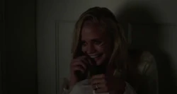 Anna's demented chuckling after her psychopathic persona starts to surface.