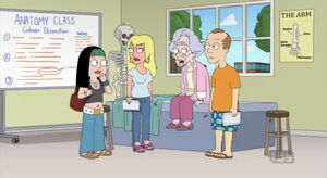 Hayley meeting Constance disguised as Eunice.