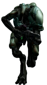 A Green Kig-Yar Ranger in Halo 4.