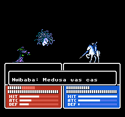 Nuibaba conjuring Medusa.