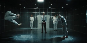 Brenner witnessing Two overpower and defeating Six.