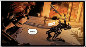 Sophia seeing Wraith getting attacked by Spectre.