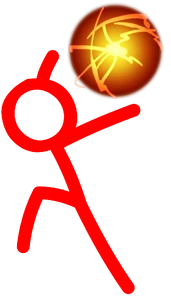 The Dark Lord making a fireball.