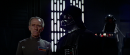 Vader informs Tarkin that the Rebels made the jump into hyperspace.