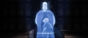 Returning to his castle, Grievous proceeded to the sanctum overlook chamber, where Count Dooku awaited a report via hololink.