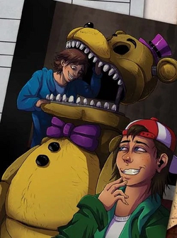 golden freddy, and fredbear  Fnaf golden freddy, Anime fnaf, Fnaf