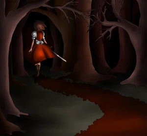 The First "Alice"'s bloody trail.