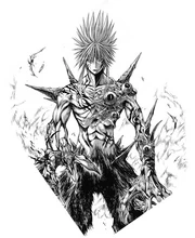 Mori after undergoing metamorphosis into Tendo Jigoku