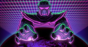 Ultralak conquering the land with his evil.