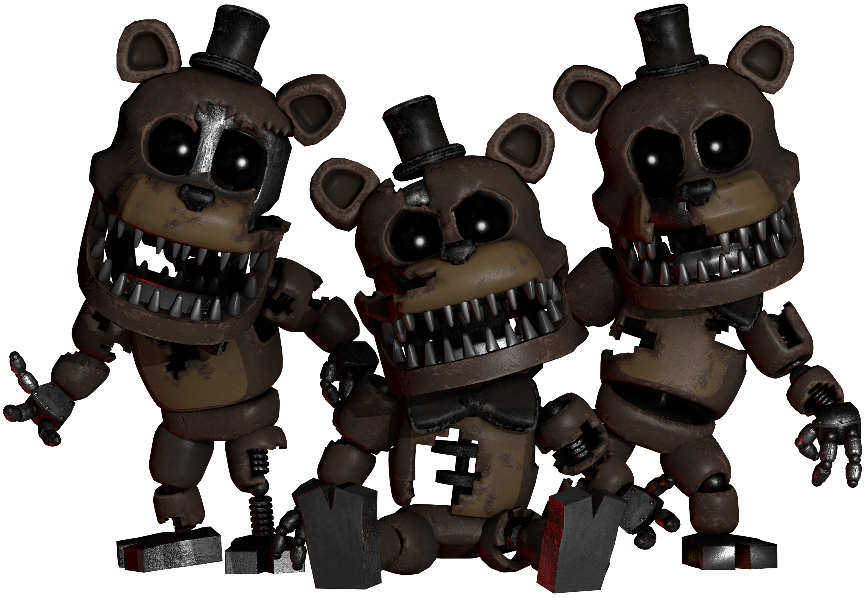 The Nightmare animatronic from Five Nights at Freddy's 4. Only