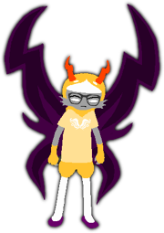 Eridan's ghost in God Tier form