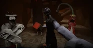 Takane watches as Isamu is killed by Kyogi.