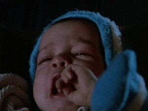 Ricky as a baby witnessing his parent's murder.