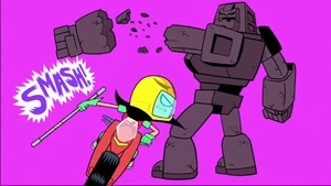 Robin breaking Cinderblock's arm.