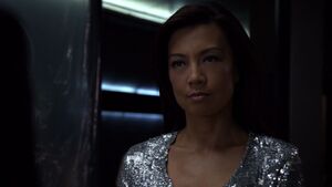 Kara disguised as Melinda May.