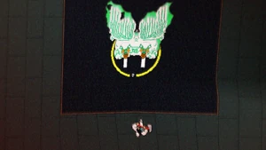 The monstrous form of Alex and Ash roaring at the Son.