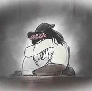 Kaito and Biwaki hugging each other.