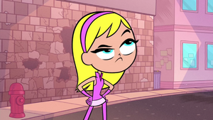 Kitten looking at the Titans Robot malfunctioning.