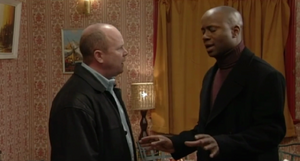 Phil Mitchell vs Anthony Trueman.