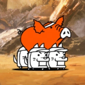 Pigge Back, a Pigge being carried by 3 Doges.