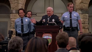 Sisk with Mange and Chief Wilson