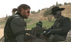 Snake in the jeep with Skull Face.