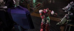 Darkwing talks strictly to Ironhide.