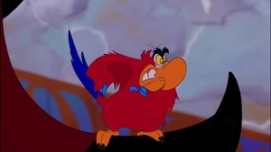 Iago seething in anger.