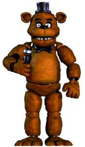 Freddy Fazbear's full body.