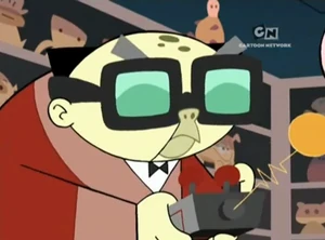 Kamikazi using a device.