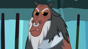 Tirek getting annoyed by Cozy Glow.