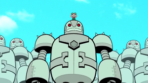 Gizmo Leads a Robot Army