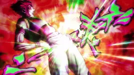 Hisoka getting aroused while fighting Gon