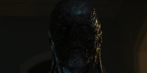 Vecna killing Chrissy by breaking her bones and gouging her eyes out.