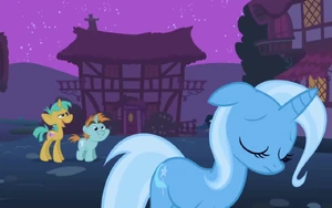 A sad Trixie when cannot defeat the Bear.