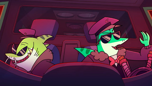 Shark helicopter pilots (fate unknown).
