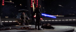 Anakin kills Dooku at Palpatine's urging.