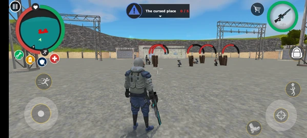 The Cursed Place in the second Rope Hero game, Rope Hero- Mafia City Wars 