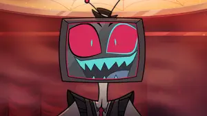 “You’re inspiring, really.“ Vox talking to Alastor in a flashback.