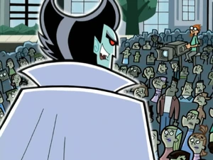 (Maddie: Vlad's a ghost?) "I have a proposition to make. The nations of the world must agree unanimously to pay be five hundred billion dollars..."