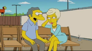 Lindsey and Moe Szyslak.