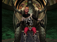 Archibald on his Throne during the cinematic at the start of Might and Magic VII: For Blood and Honor