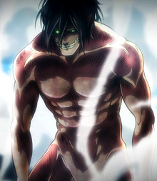 Eren appears as a Titan