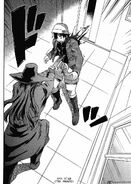 Takao severely injuring Yukiteru.