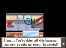 "I see... You're doing all this because you want to make me angry. Be careful!"