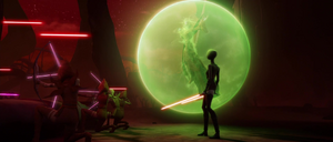 Recognizing that the witches were vastly outnumbered, Ventress informed Talzin that they would need an army to have any chance at defeating Grievous.