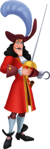 Captain Hook in Kingdom Hearts.