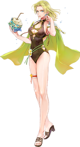 Sandbar Fluorspar Selena's artwork in Fire Emblem Heroes.